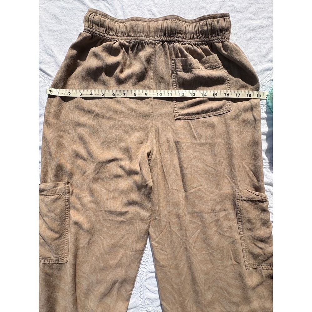 Urban Outfitters Marble Print Tan Wide Leg Cargo Pants Medium OB1623834 - Picture 6 of 11